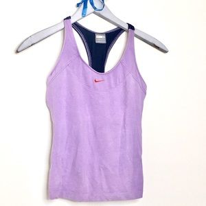 ✔️NIKE ✔️ purple tank with mesh racer back